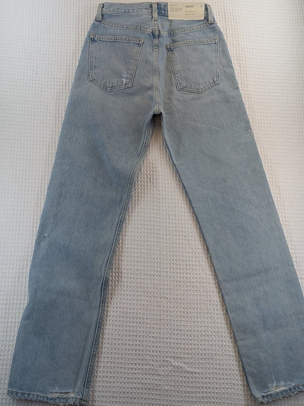 NWT AGOLDE 90s Pinch Waist Straight Soundwave 24 - Picture 2 of 16